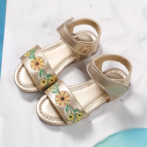 IWIHMIV Toddler Girl Sandals Girls Dress Shoes Summer Shoes Lightweight Open Toe Beach Comfortable Soft Sole Sandals4