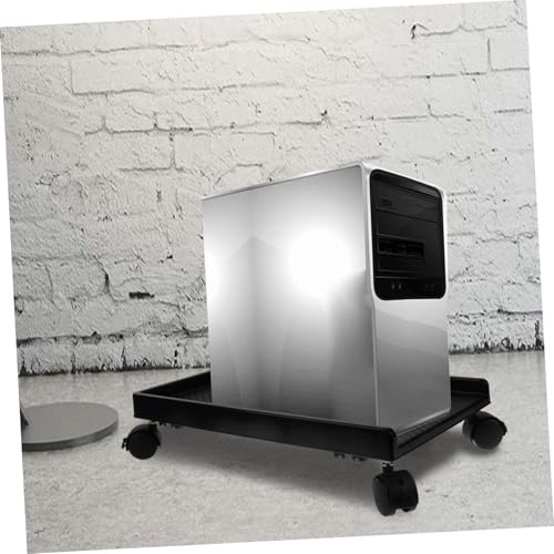 Soporte móvil para torre de computadora Uonlytech, resistente, con ruedas y altura ajustable, para PC de escritorio, uso doméstico y de oficina miniatura 3