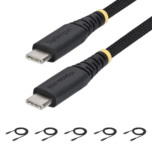 StarTech 5-Pack 3ft/91cm USB-C to USB-C Braided Cable (USB2CC3FNCBR5PK)