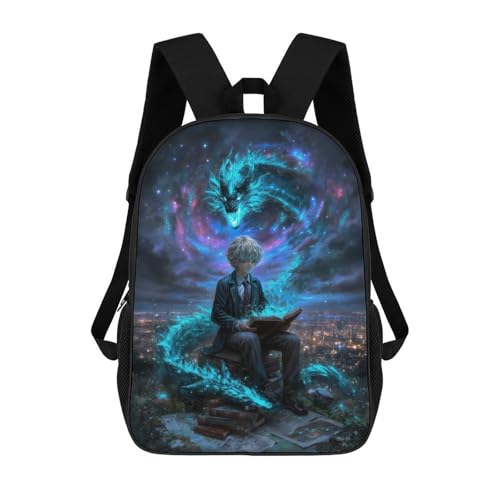 Grand sac à dos enfant 17 pouces imprimé 3D fille garçon pour voyage décontracté
