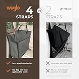 Wuglo Extra Stable Dog Car Seat with Seat Belt – Waterproof and Robust Design for the Back Seat with 4 Fastening Straps for Medium-Large Dogs up to 18 kg - Image 4