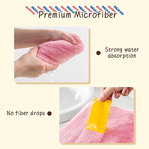 Koikey Hair Towel Women Bath Wrap - Adjustable Microfiber Super Absorbent To Quick Drying Hair And Body For Gym, Spa, Sauna And Shower After Body Cover, Pink #TOP3