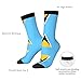 XZDZDX Flag of Saint Lucia Polyester Mid-Calf Socks 2 Black-1 for Unisex - Skin-Friendly Elastic Fashion Crew Socks