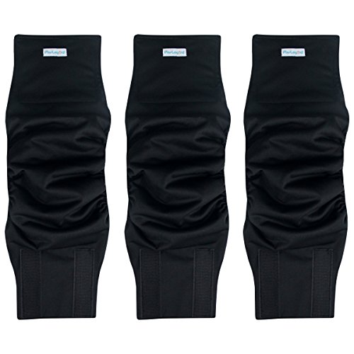 Paw Legend Washable Dog Belly Wrap Diapers For Male Dog (3 Pack,Black,Black,Black,Large) #TOP18