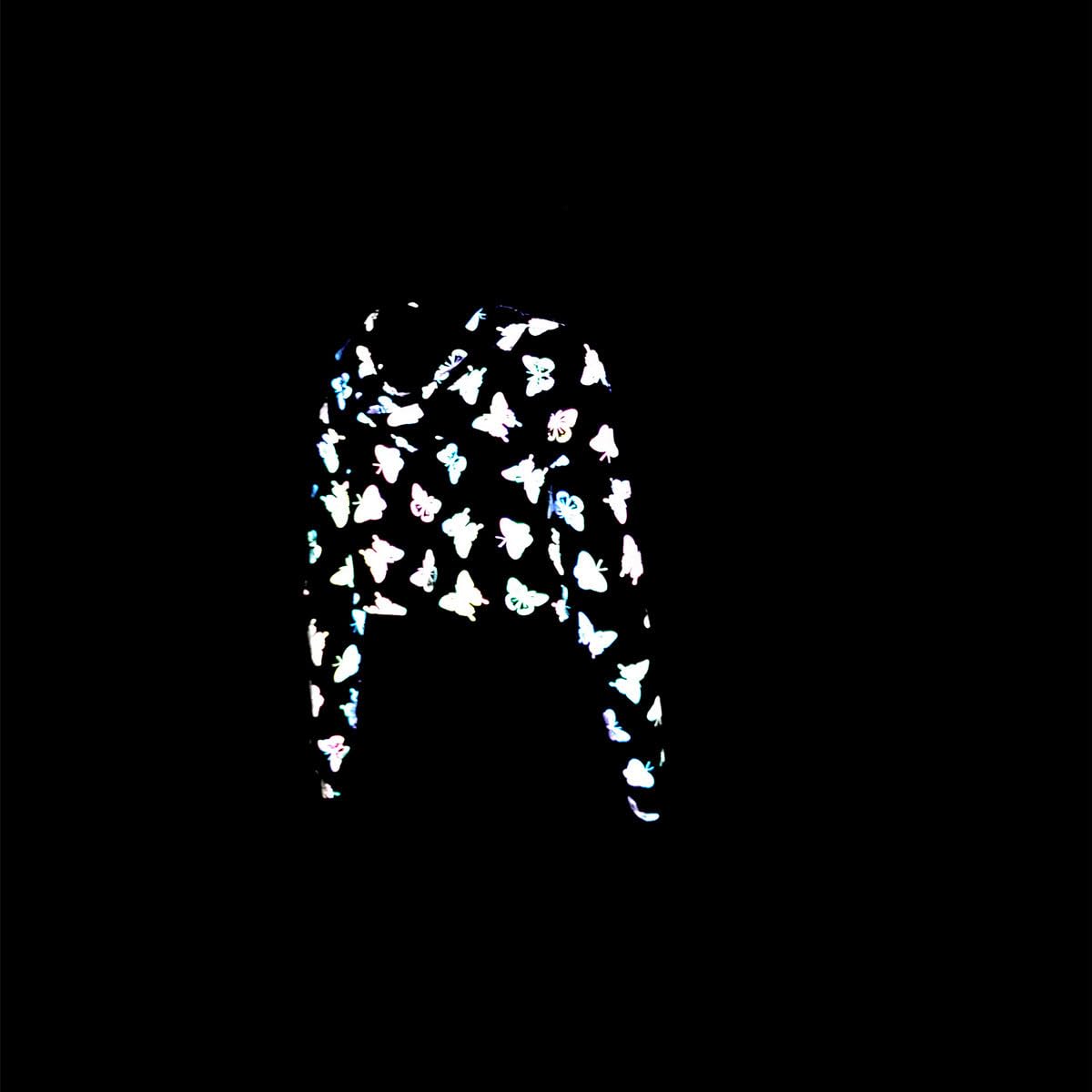 BaronHong Colorido Reflectante Sudaderas Mujeres Harajuku Sexy Cropped Hoodie Noche Reflectante Sudaderas Ropa de calle
