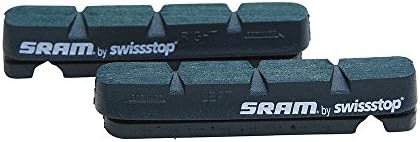 SRAM Road Brake Pad Inserts Black for Alloy Rims by SwissStop Pair