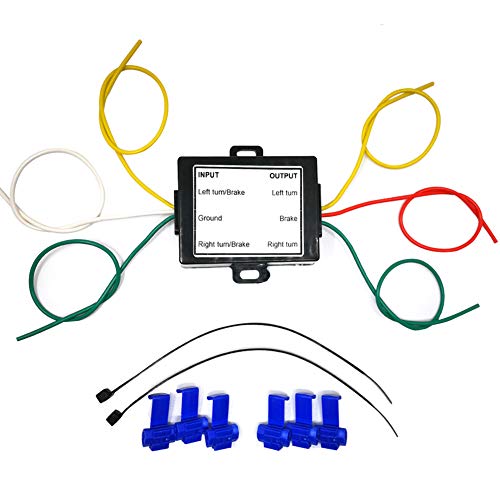 CARROFIX 2-to-3-Wire Splice-in Trailer Taillight Converter - Custom Fit Tail Light Converter for RV Dinghy Towing