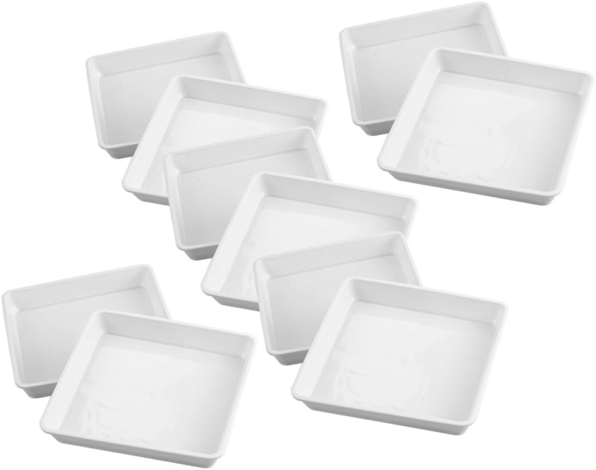 10Pcs Plant Saucer Trays Durable Flower Pot Drip Tray for Indoor and Outdoor Use Inner Keeps Floors Clean and Tidy Heavy Duty Plant Containers