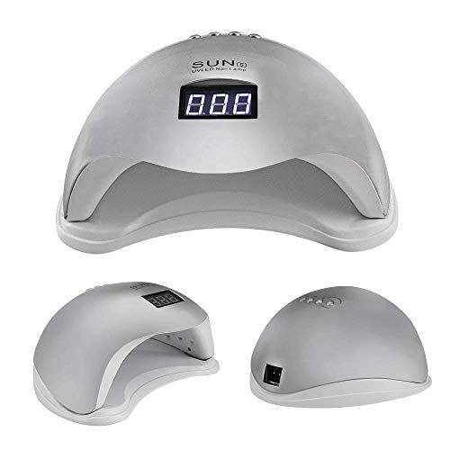 Cabine Sun 5 Led Uv Bivolt Metalica 48w 2 In 1 Digital Prata