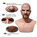 greitenty Old Man Mask Realistic Wrinkle Latex Bald Man Mask Halloween Full Head Costume Props for Cosplay Party
