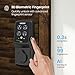 Lockly Secure Plus Bluetooth Smart Door Lock, Keyless Entry with PIN Genie® Digital Keypad, 3D Biometric Fingerprint Sensor Front Door Lock Deadbolt, Voice Control & Auto Lock - Deadbolt Edition