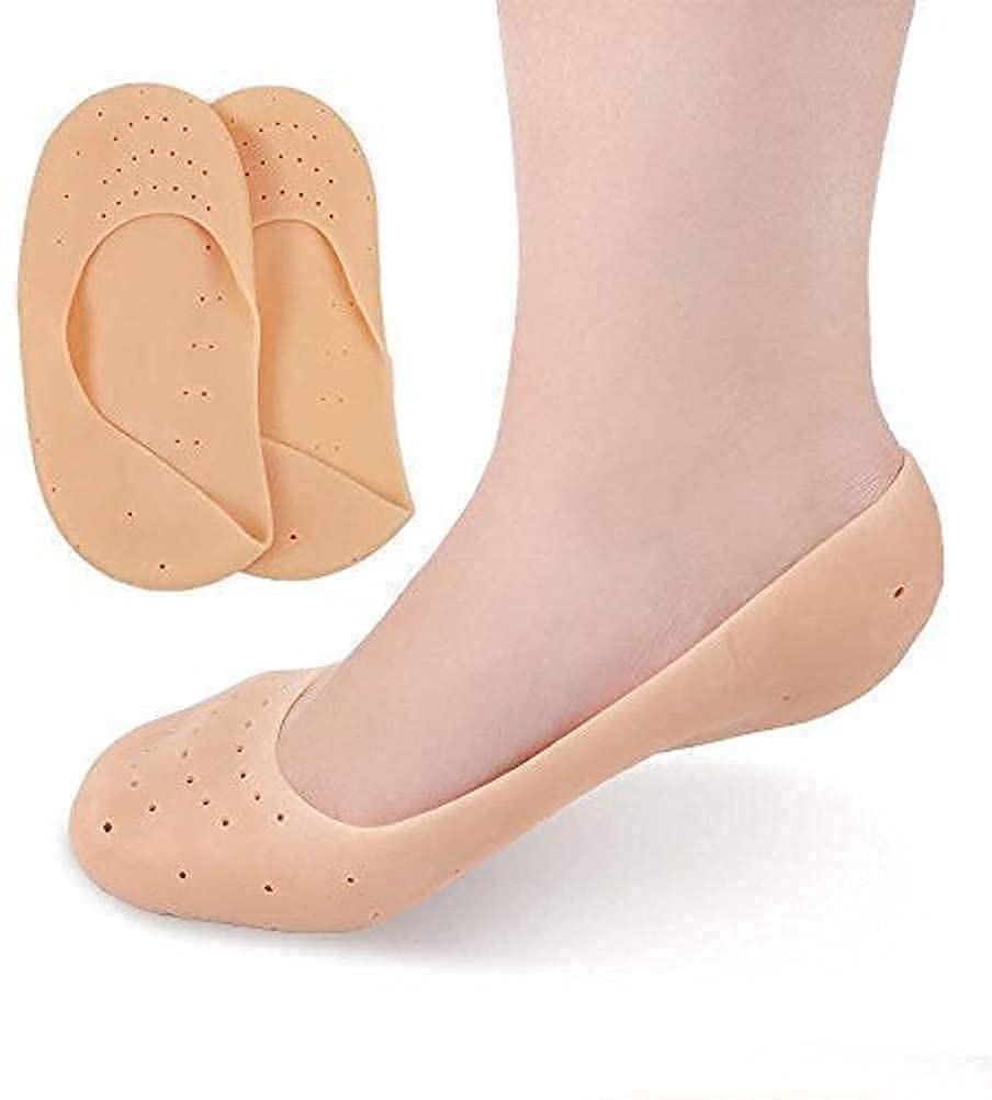 MAGIC All Type Silicone Gel Heel Pad Socks For Heel Swelling Pain Relief,Dry Hard Cracked Heels Repair Cream Foot Care Ankle Support Cushion - For Men And Women (Full Heel)-picture-44