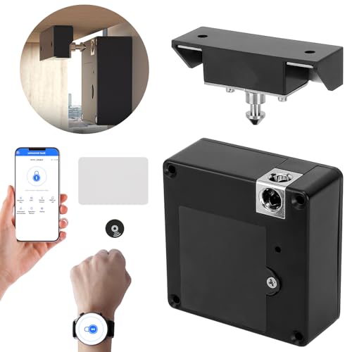 Serratura elettronica per armadio, serratura intelligente per cassetti, set di serrature RFID NFC, serratura per mobili con app, serratura per armadietto, cassetto, armadietto in legno