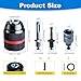 3-in-1 Keyless Drill Chuck Adapter, 1/2