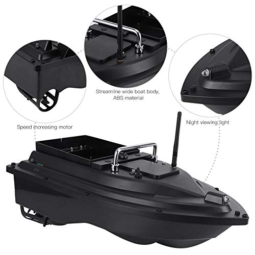 Image of RC Bait Boat,1640ft Range 4.4lbs Load auto Feeder Boat,100-240V Compatible for Freshwater Saltwater Anglers Lake River Ocean Fishing