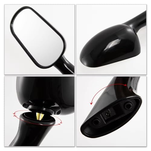Espejos moto laterales con rotación para CBR 600 y VFR800FI 4