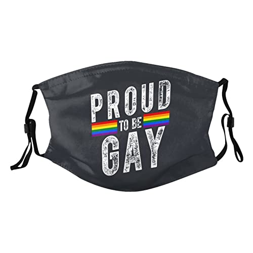 Proud to Be Gay Mask Protect Respiratory System Breathe with Peace of Mind Black
