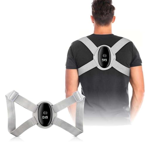 Image of Smart Posture Corrector, Upper Back Brace with Vibration Intelligent Posture Reminder, Posture Trainer for Women Kids Men, Prevent Humpback-Shoulder Relaxer Cervical Spine Alignment (One Size)