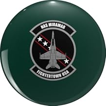 NAS Miramar F/A-18 Hornet Fighter Jet Military Aviation Fightertown USA Navy Squadron Patch Design Pin Lapel Pin Brooch Steel Pins Badge 0.75"