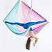 F.Life Aerial Yoga Hammock Silk Swing kit for Antigravity Yoga Inversion Include Daisy Chain,Carabiner and Pose Guide (Fairy Floss Omber)