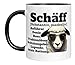 TassenTicker - Sch&auml;ff - Tasse mit Spruch - Chef Boss - F&uuml;hrungskraft - Bef&ouml;rderung - Geschenk f&uuml;r Vorgesetzte - Bef&ouml;rderung - Abschied - Mann - Freund - Keramik - 330 ml. (Schwarz)