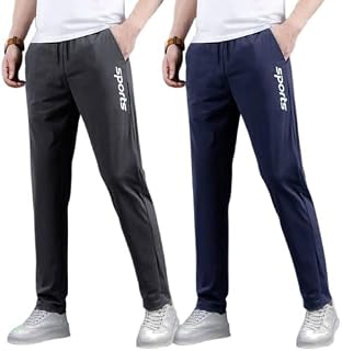 MSREALSON® Track Pants for Men || Activewear Pants || Men’s Joggers Polyester with 2 Side Zipper Pockets Casual Trousers S... Price In India
