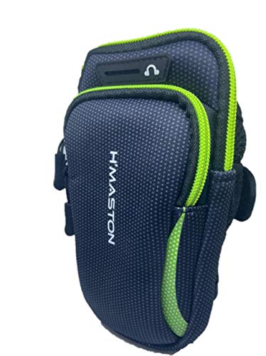 Braçadeira Suporte Braço Celular Treino Hmaston Yb-04 Preto com Verde Neon