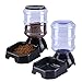 Luyismer Pet Feeder and Waterer Self Dispensing Gravity Fed Automatic Feeder Food and Water Dispenser Dog for Cat Pets Food Bowl