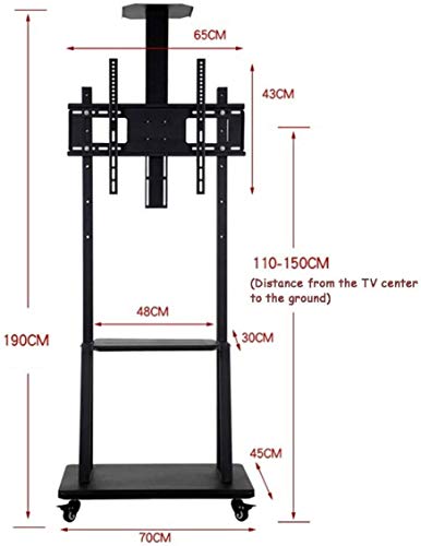 Soporte móvil para TV con ruedas universal 32-75 pulgadas miniatura 7