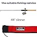 Neoprene Fishing Rod Sleeve | Anti-Tangle Rod Sleeves Fishing Protector | Adjustable Rod Socks for Fishing Poles | Rod Storage Socks - Lightweight Transport Design