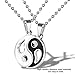 Yin Yang Collares, Yin Yang collar con 2 colgantes separados, Yin y...