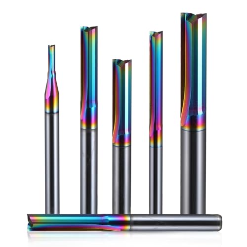 Fraise à rainurer droite CNC en acier tungstène DLC 2 mm pour découpe propre