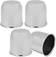 Vista 6 de CHEDA 4 tapas centrales de rueda cromadas para llantas de remolque de 3 1/4 pulgadas, 3.25 pulgadas, orificio central, rayado ligero