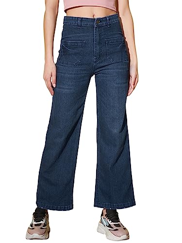 Image of GUTI Womens High Rise Ankle Length Jeans