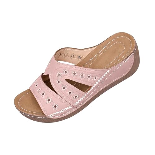 Sandales orthopédiques pour femme coupe large et chaussures été confortables