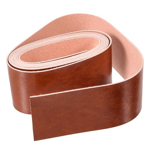 LALAFINA Leather Projects Belts Top Cowhide 2 Inch Wide Straps Semi-Finished for DIY Crafts Belts Shoulder Straps