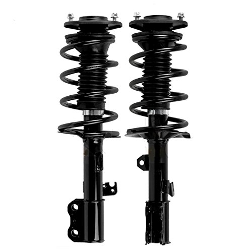 Detroit Axle - Pair of Front Driver and Passenger Side Complete Struts with Coil Spring Assembly Replacement for 2005-2010 Scion tC - 2pc Set