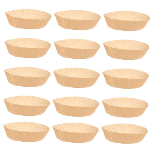 Cabilock 50sheets Non-stick Baking Paper Pads for Air Fryers Versatile Grill Mats Healthy Cooking Accessories for Frying Roasting and Baking Random Colors