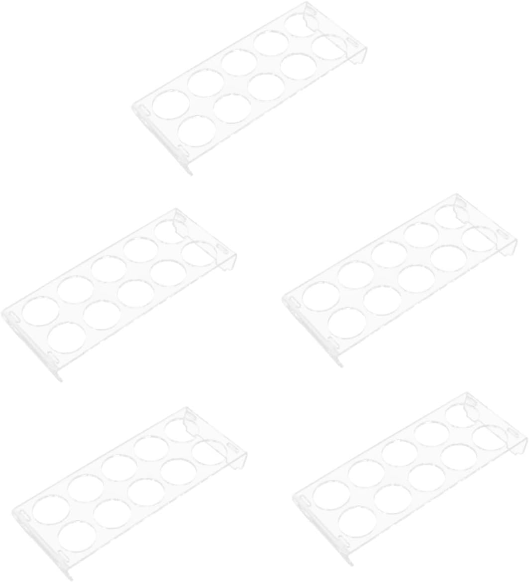 5pcs Egg Organizer for Refrigerator Egg Carrier Shape Slots Anti-extrusion Anti-collision Easy to Wash Holder