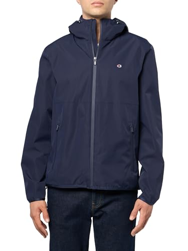 Champion Men's Performance Windbreaker Rain Jacket with Hood, Peacoat, X-Large