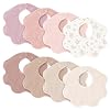 Konssy Muslin Baby Bibs 8 Pack, 100% Cotton Absorbent Bandana Drool Bibs for Teething and Drooling for Unisex Boys and Girls