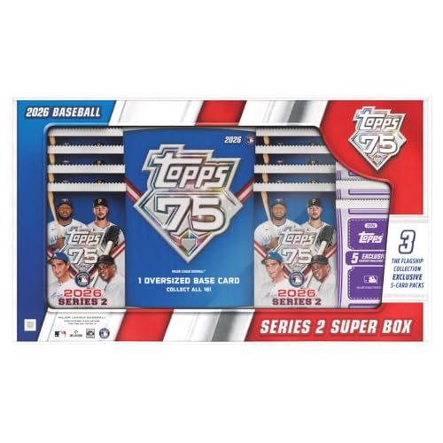 2026 Topps MLB Series 2 Baseball Trading Card Super Box 14 Cards Per Pack