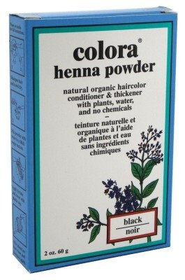 Colora Henna Powder Hair Color Black 2 Ounce (Pack of 2)