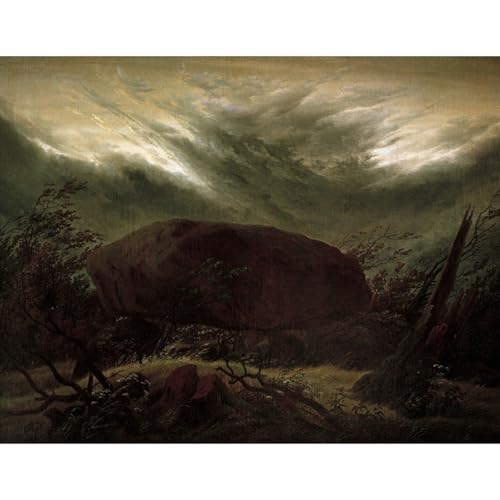 Impression sur toile grand format Dolmen in the Fall paysage automne 1820