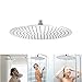 Produktbild LARS360 16 Zoll Rund Modern Einbauduschköpfe Kopfbrause Regendusche Duschkopf Duschbrause Ultraslim Edelstahl Wasserfall Regenduschkopf, 304 Edelstahl mit 252 Düsen (40CM, Rund)