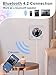 Portable Wall Mounted CD Player with Bluetooth, Homlab Mountable CD Music Player Built-in HiFi Speakers, Home Audio Boombox with Remote Control, FM Radio, LCD Display, Headphone Jack AUX USB TF Input