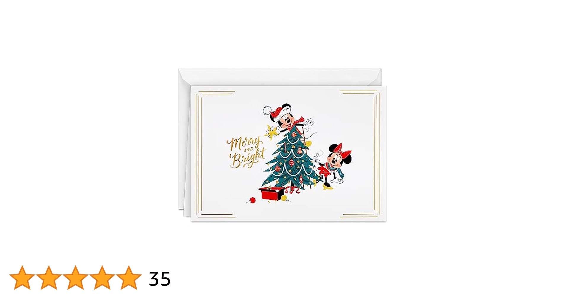 Amazon.com: Hallmark Disney Mickey Mouse Christmas Cards (16