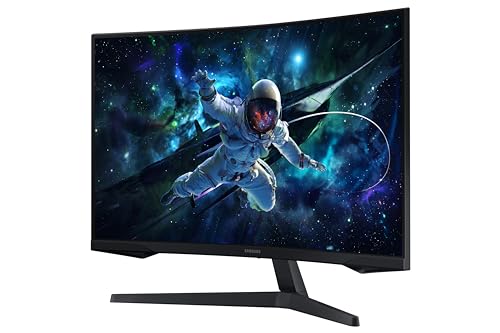 Image of Samsung 32 inch (80cm) Odyssey G5 2K Curved Gaming Monitor|QHD 2560 X 1440|1000R Curved|165Hz|1ms(MPRT)|300nits|Ports-HDMI,DP,Headphone|DP Cable|HDR10|FreeSync|LS32CG550EWXXL|Black