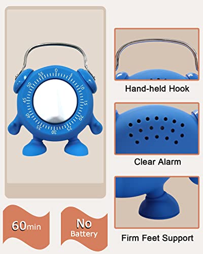 Boseen Kitchen Cooking Mechanical Timer, 60 Minutes Countdown Cooking Teaching Mechanical Egg Timer Wind Up Cute Timeout Timer For Kids No Battery #TOP2