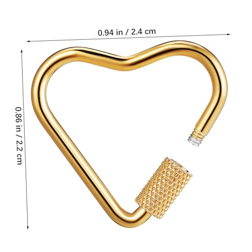 Clips métalliques en forme de cœur TEHAUX pour bijouterie et finitions d'art
